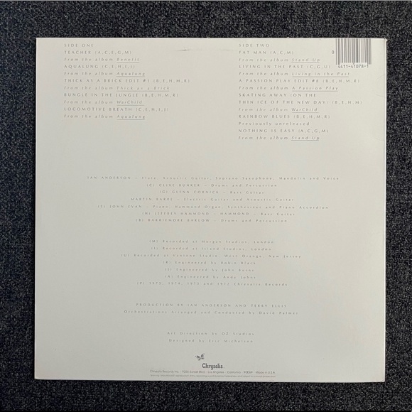 •1975 Jethro Tull M.U. The Best of Jethro Tull Vinyl Record• - Picture 2 of 4